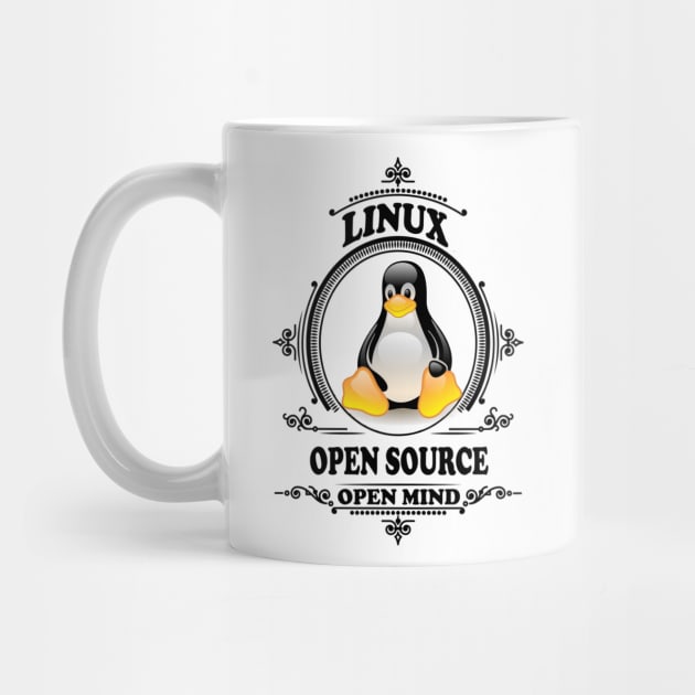 Linux - Open Source - Open Mind by Cyber Club Tees